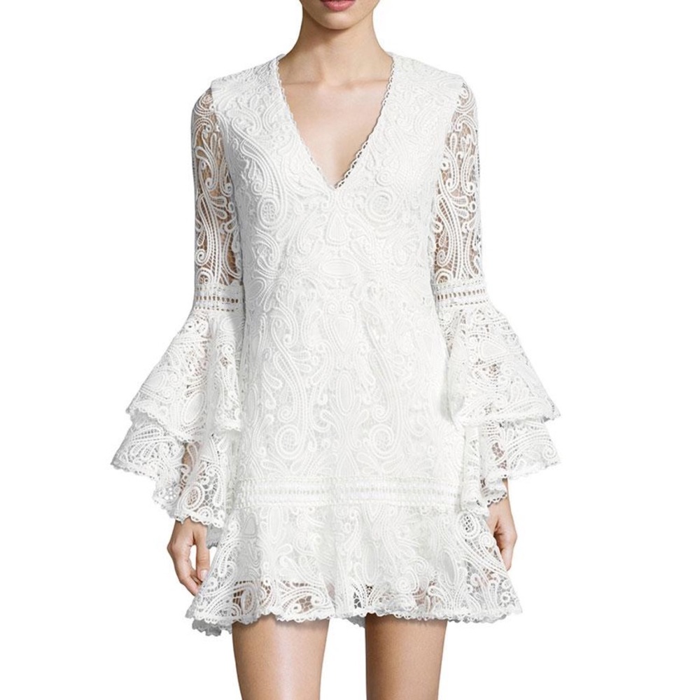 Alexis Veronique VNeckline Full Guipure lace Dress